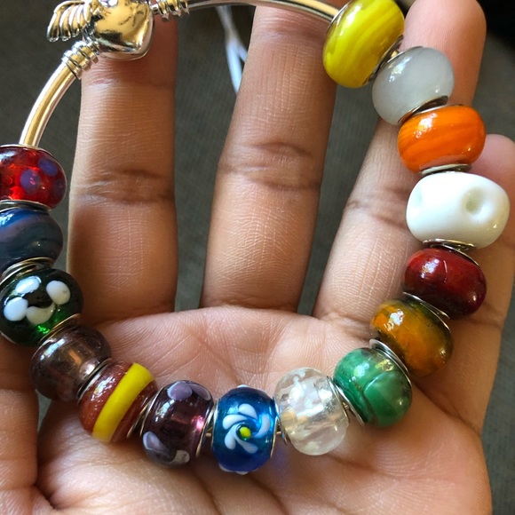 NWOT PANDORA LIMITED EDITION Angle Heart Wings W/ 15 Charms - Picture 5 of 12